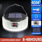 HB208 Solar Power 100W 37 LED Household Emergency Light Mobile Night Market Light Camping Light