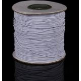 50m/bag 0.5mm Round Elastic Cord Beading Stretch Thread/String/Rope for Necklace Bracelet Jewelry Making(white)