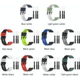 Voor Garmin Instinct 2 Solar Sports mixkleur siliconen horlogeband (zwart + rood)