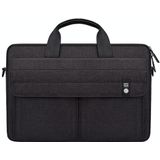 ST08 Handheld Briefcase Carrying Storage Bag without Shoulder Strap for 15.4 inch Laptop(Black)