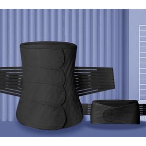Postpartum Abdomen Belt Corset Belt Can Wear Elastic Abdomen Belt In All Seasons  Size: XL(Black Two-piece Set)