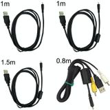 20 STKS 8PIN SLR CAMERA CABLE USB-gegevenskabel voor NIKON UC-E6  Lengte: 0.8m met AV