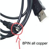 20 STKS 8PIN SLR CAMERA CABLE USB-gegevenskabel voor NIKON UC-E6  Lengte: 0.8m met AV