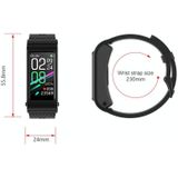 H21 1 14 inch Leren band Oortelefoon Afneembaar Smart Watch Ondersteuning Temperatuurmeting / Bluetooth Bellen / Spraakbesturing