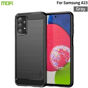 For Samsung Galaxy A23 / M23 / F23 MOFI Gentleness Series Brushed Texture Carbon Fiber Soft TPU Case(Black)
