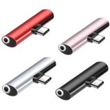 5 PCS 2A  USB-C / Type-C To USB-C / Type-C + 3.5mm Interface Charging And Listen Music Audio Adapter  Random Color Delivery(Type-C+3.5mm )
