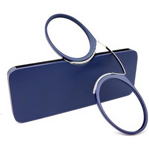 Mini Clip Nose Style Presbyopic Glasses without Temples  Positive Diopters:+3.50(Blue)