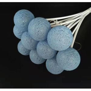 2 PCS Bouquet Cotton Ball Lights Starry Sky Ball Lights Flowers Decoration Packaging Materials(Blue)