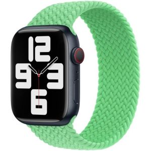 135mm Nylon Braided Watch Band For Apple Watch Series 7 45mm / 6&SE&5&4 44mm / 3&2&1 42mm (Green)