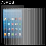 75 PCS 0.3mm 9H Full Screen Tempered Glass Film for Amazon Kindle Fire HD 8 2017