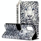 For Samsung Galaxy A52 5G 3D Pattern Horizontal Flip PU Leather Case with Holder & Card Slots & Wallet(Leopard)