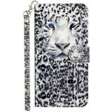 For Samsung Galaxy A52 5G 3D Pattern Horizontal Flip PU Leather Case with Holder & Card Slots & Wallet(Leopard)