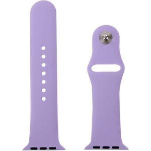 For Apple Watch Sport 42mm High-performance Rubber Sport Watchband with Pin-and-tuck Closure(Purple)