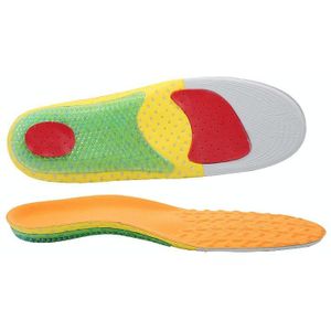 1 Pair 641 Casual Non-slip Shockproof Breathable Arch Of Foot Sports Insole Shoe-pad  Size:L (255-280mm)(Orange)