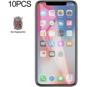 10 PCS Non-Full Matte Frosted Tempered Glass Film for iPhone X / XS / iPhone 11 Pro