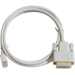 Mini DisplayPort to DVI 24+1 Male Cable Convertor adapter  Cable Length: 1.8M(White)