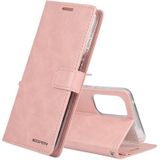 Voor Samsung Galaxy A73 5G Goospery Blue Moon Crazy Horse Texture Lederen Telefoonhoes (Rose Gold)