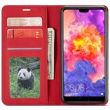 For Huawei P20 Pro Forwenw Dream Series Oil Edge Strong Magnetism Horizontal Flip Leather Case with Holder & Card Slots & Wallet & Photo Frame(Red)