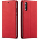 For Huawei P20 Pro Forwenw Dream Series Oil Edge Strong Magnetism Horizontal Flip Leather Case with Holder & Card Slots & Wallet & Photo Frame(Red)