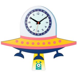 Cartoon Shake Wall Clock Kinderkamer Decoratie Wandklok (UFO)