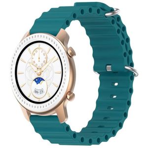 Voor Amazfit GTR 42mm 20mm Ocean Style siliconen effen kleur horlogeband