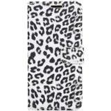 Leopard Texture PU + TPU Horizontal Flip Leather Case for Galaxy S10  with Holder & Card Slots & Wallet (White)