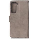For Samsung Galaxy S30 Plus KHAZNEH Cowhide Texture Horizontal Flip Leather Case with Holder & Card Slots & Wallet(Khaki)