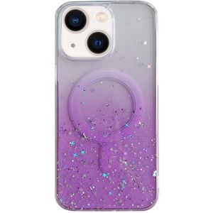 Voor iPhone 13 MagSafe Glitter Hybrid Clear TPU-telefoonhoes