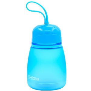 308ml Plastic Screw Top Child Cute Water Bottle(Blue)