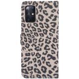 For Galaxy S20 Leopard Pattern Horizontal Flip Leather Case with Holder & Card Slots(Brown)