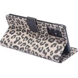 For Galaxy S20 Leopard Pattern Horizontal Flip Leather Case with Holder & Card Slots(Brown)