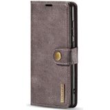 For Galaxy A71 DG.MING Crazy Horse Texture Flip Detachable Magnetic Leather Case with Holder & Card Slots & Wallet(Grey)