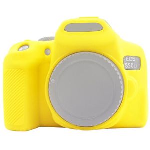 PULUZ Soft Silicone Protective Case for Canon EOS 850D(Yellow)