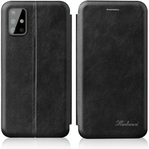 For Samsung Galaxy S20 FE Integrated Voltage Retro Texture Magnetic TPU+PU Leather Case with Card Slot & Holder(Black)