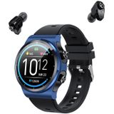 GT69 1.3 inch IPS Touchscreen IP67 Waterdichte Bluetooth Oortelefoon Smart Watch  ondersteuning Slaapbewaking / hartslagmonitoring / Bluetooth-oproep (zwart blauw)
