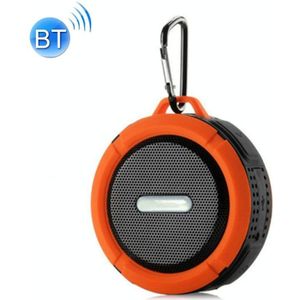 C6 Outdoor Waterproof Bluetooth Speaker with Suction  Support Hands-free Calling(Orange)