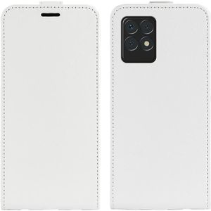 Voor Oppo Realme 8i R64 Texture Single Verticale Flip Lederen Beschermhoes met kaartslots en fotolijst