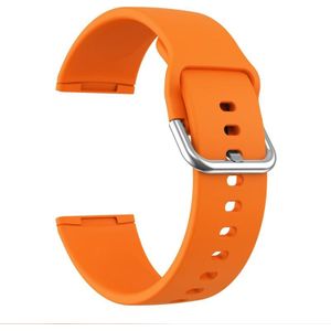 For Fitbit Versa 3 Silicone Replacement Strap Watchband(Orange)