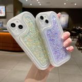 Voor iPhone 13 lichtgevende pailletten glitter epoxy telefoonhoes