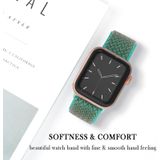 Wave Texture Nylon Replacement Watchbands For Apple Watch Series 7 & 6 & SE & 5 & 4 44mm  / 3 & 2 & 1 42mm(Spearmint Ice)