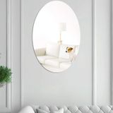 42cm x 27cm ovale acryl spiegel stereo muurstickers woondecoratie zachte spiegel