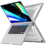 Voor MacBook Pro 16 A2141 ENKAY Hat-Prince 3 in 1 Beschermende Beugel Case Cover Hard Shell met TPU Toetsenbord Film/Anti-stof Pluggen  Versie: US (Grijs)