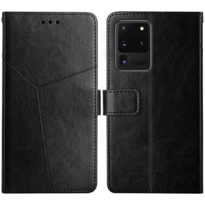 Voor Samsung Galaxy S20 Ultra Y Stitching Horizontale Flip Lederen Case Met Houder & Card Slots & Portemonnee & Fotolijst