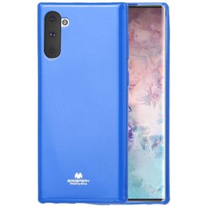 MERCURY GOOSPERY JELLY TPU Shockproof and Scratch Case for Galaxy Note 10 (Blue)