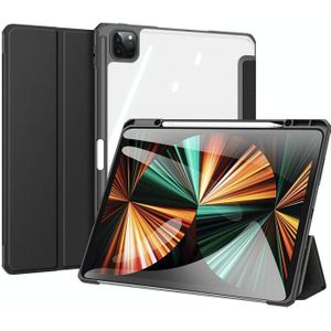 DUX DUCIS TOBY Series Shockproof PU Leather + PC + TPU Horizontal Flip Case with Holder & Pen Slot & Sleep / Wake-up Function For iPad Pro 12.9 (2021)(Black)