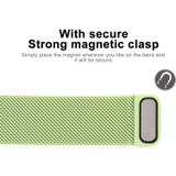 For Apple Watch Series 5 & 4 44mm / 3 & 2 & 1 42mm Color-changing Magnetic Nylon Watch Strap (Green)