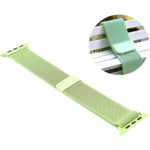 For Apple Watch Series 5 & 4 44mm / 3 & 2 & 1 42mm Color-changing Magnetic Nylon Watch Strap (Green)