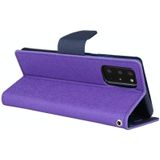 For Samsung Galaxy Note20 Ultra GOOSPERY FANCY DIARY Horizontal Flip PU Leather Case with Holder & Card Slots & Wallet(Purple)
