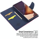 For Samsung Galaxy Note20 Ultra GOOSPERY FANCY DIARY Horizontal Flip PU Leather Case with Holder & Card Slots & Wallet(Purple)
