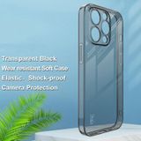 Voor iPhone 14 Pro imak UX-5-serie schokbestendig TPU-beschermend telefoonhoesje (transparant zwart)